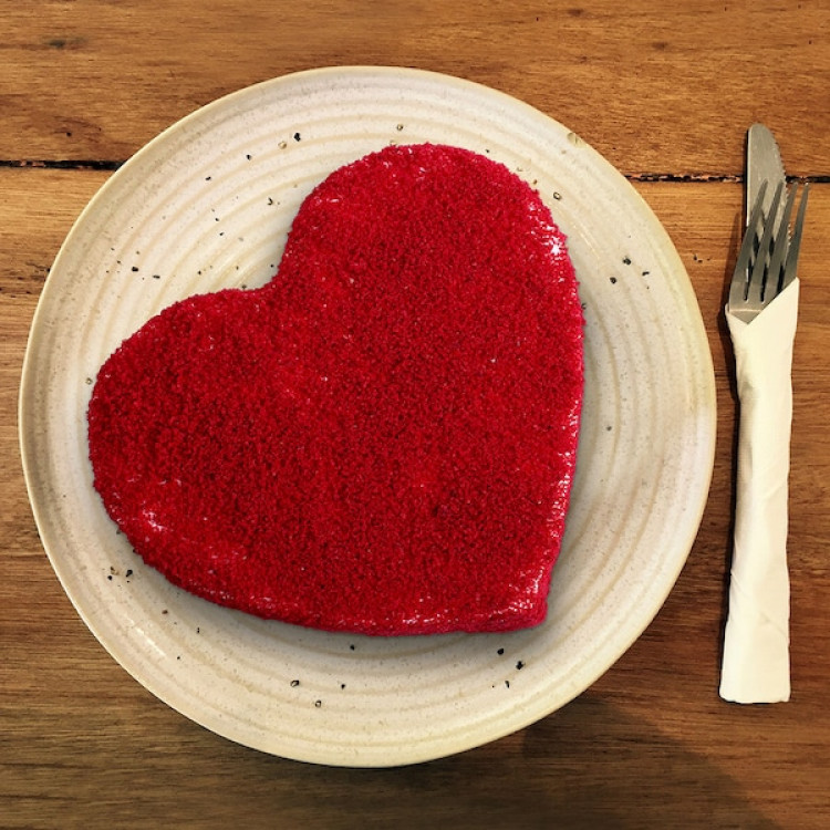 Heart Shaped Red Velvet Cake